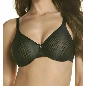 Chantelle Women's Black Magnifique Nouveau Full Coverage Plum Bra Size 40DD
